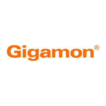 Gigamon Logo - Orange sans-serif type