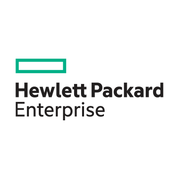 Hewlett Packard Enterprise Logo - Black sans-serif type with green rectangle above
