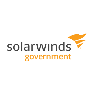 Solarwinds Logo - Dark gray and orange sans-serif type with orange sun flares to right