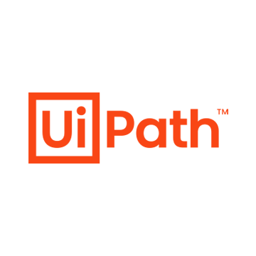 UiPath Logo - Red-orange sans-serif type with Ui icon to left