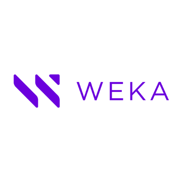 Weka Logo - Purple sans-serif type with W icon to left
