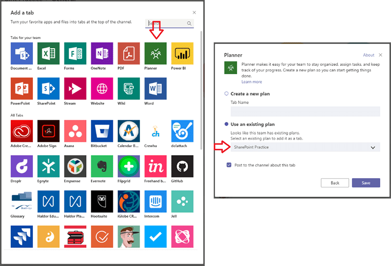 Screen shot of Microsoft Teams settings